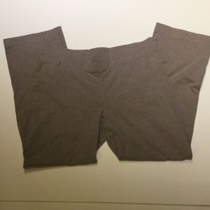 Land’s End Starfish oatmeal mid rise straight leg elastic pull on pants- XL (18)